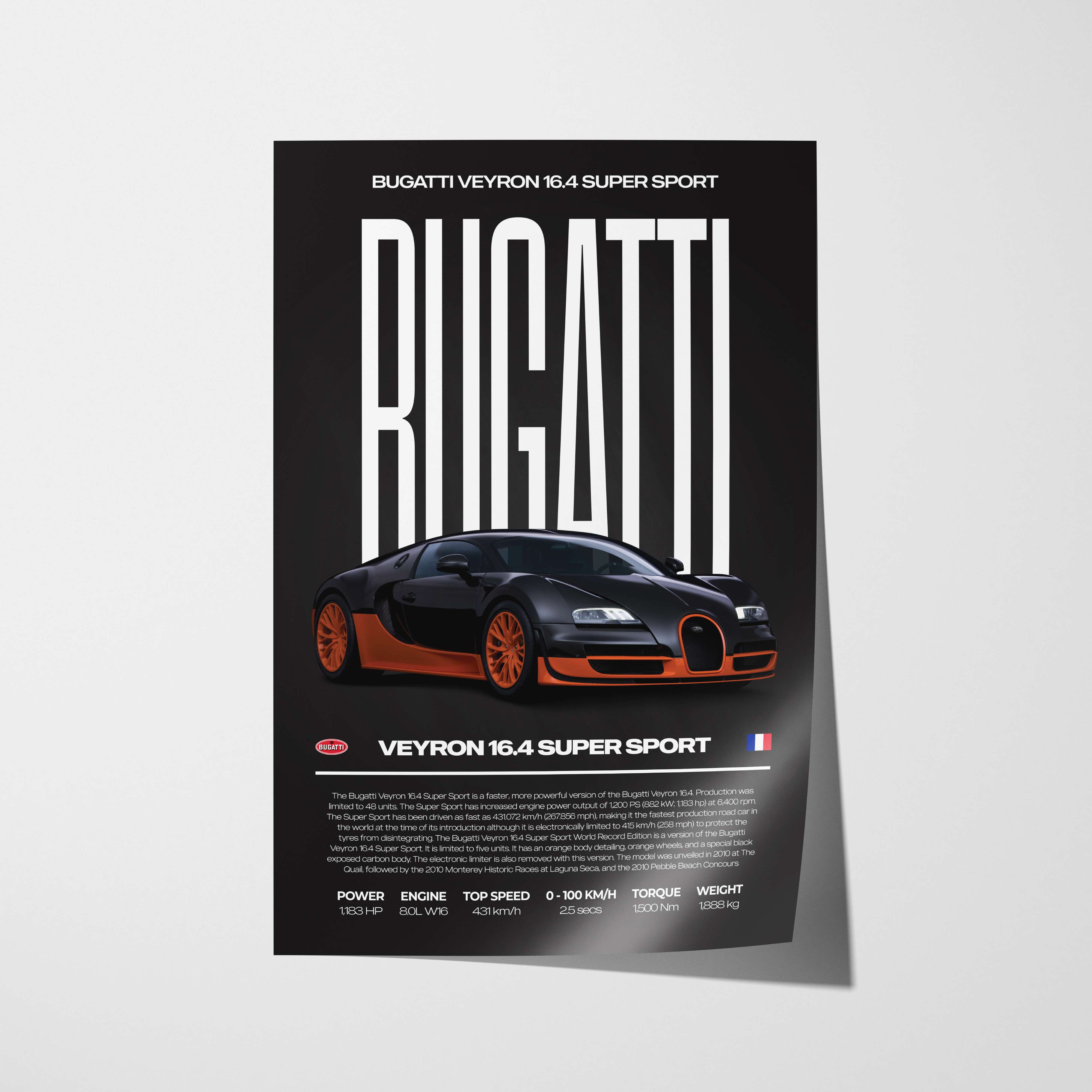 Bugatti Veyron Poster