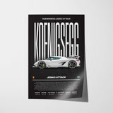 Koenigsegg Jesko Attack Poster