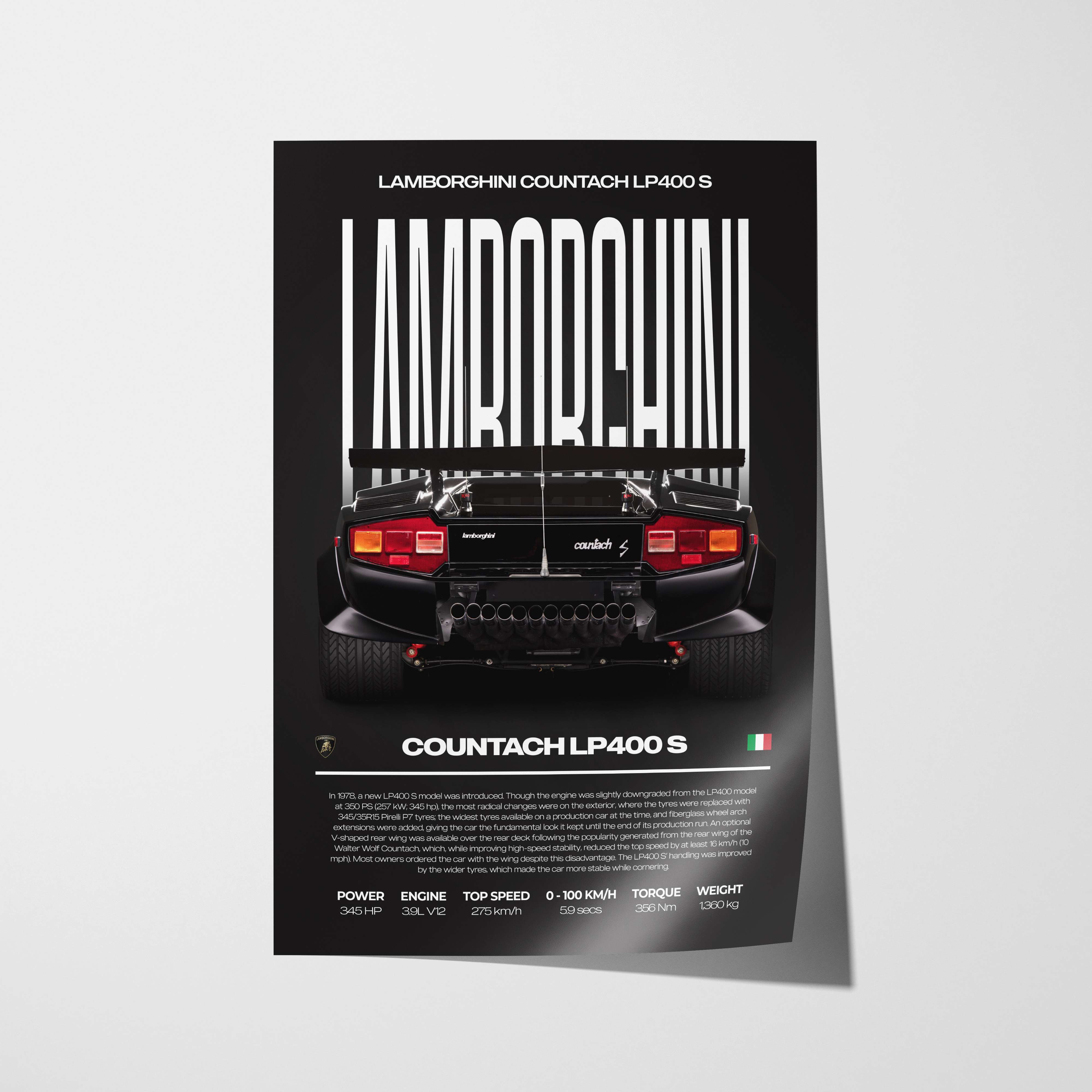 Lamborghini Countach LP400 S Poster