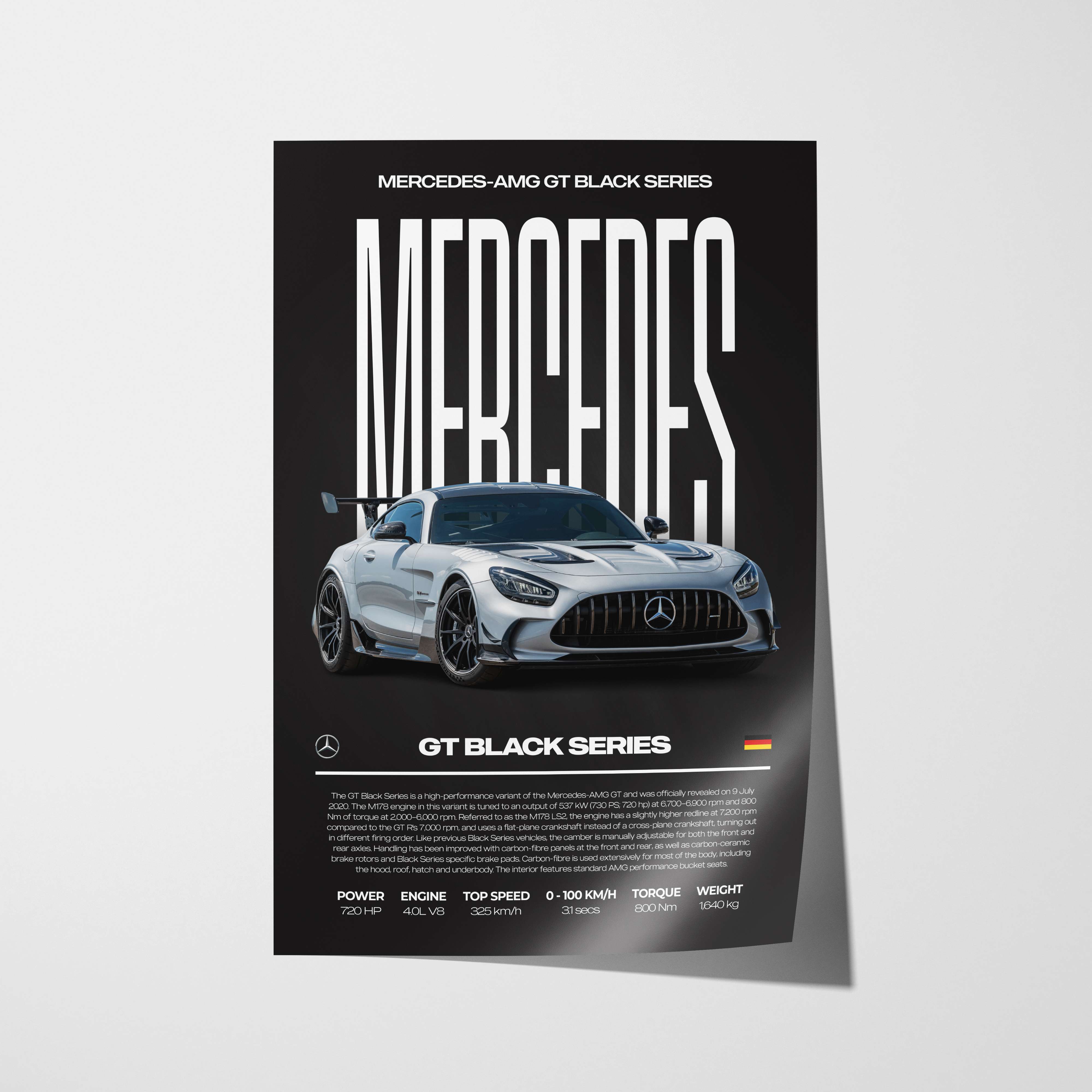 Mercedes-AMG GT Black Series Poster