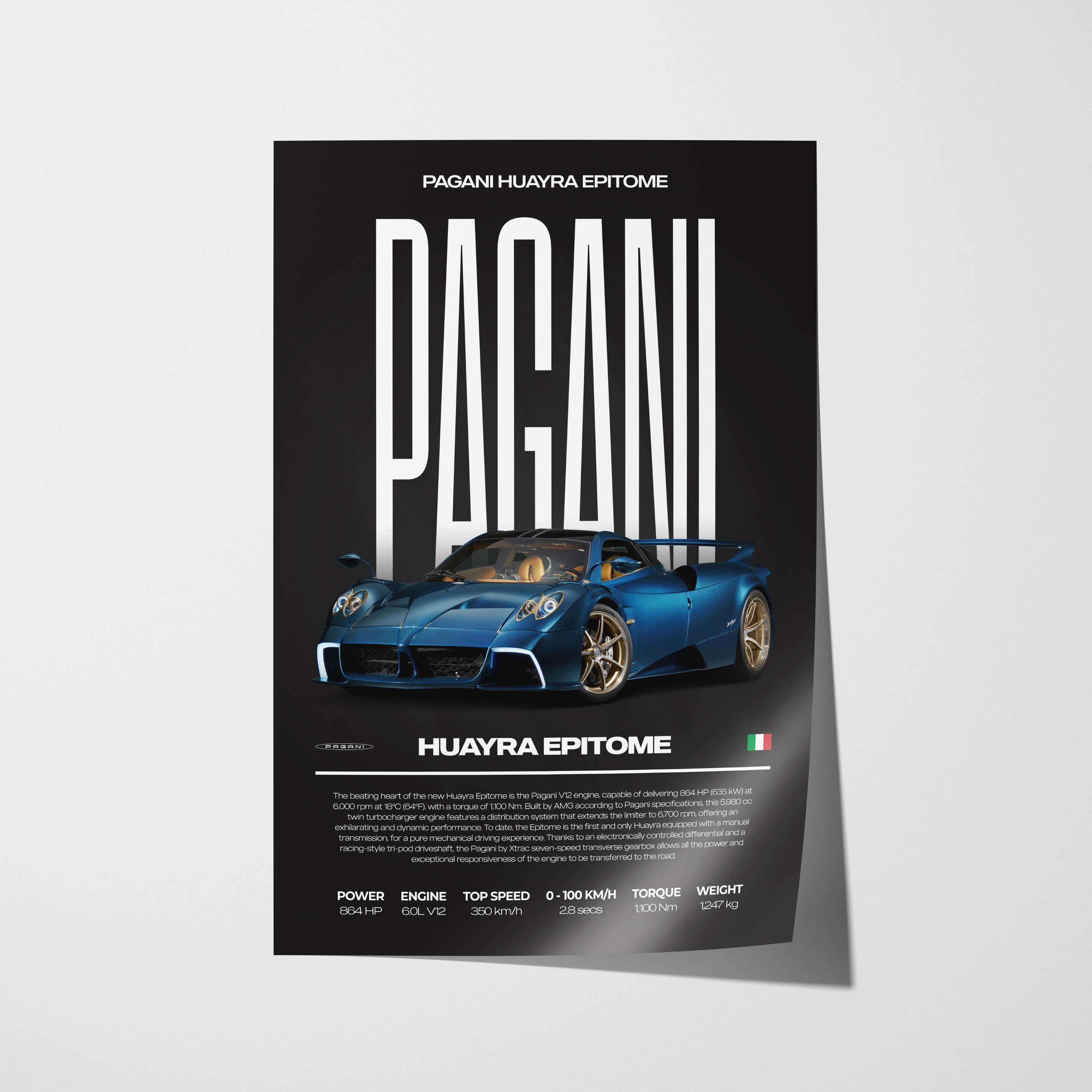 Pagani Huayra Epitome Poster