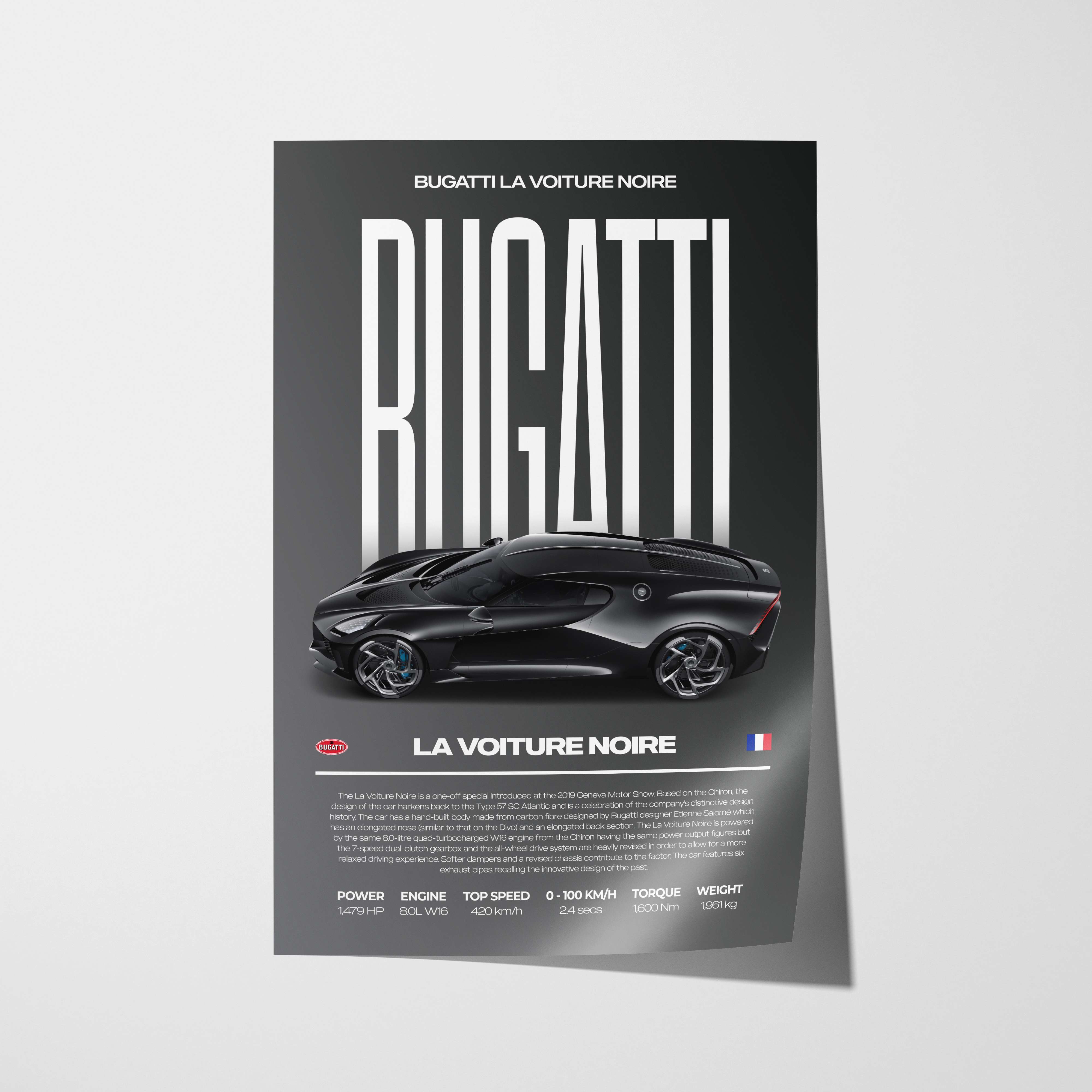 Bugatti La Voiture Noire Poster