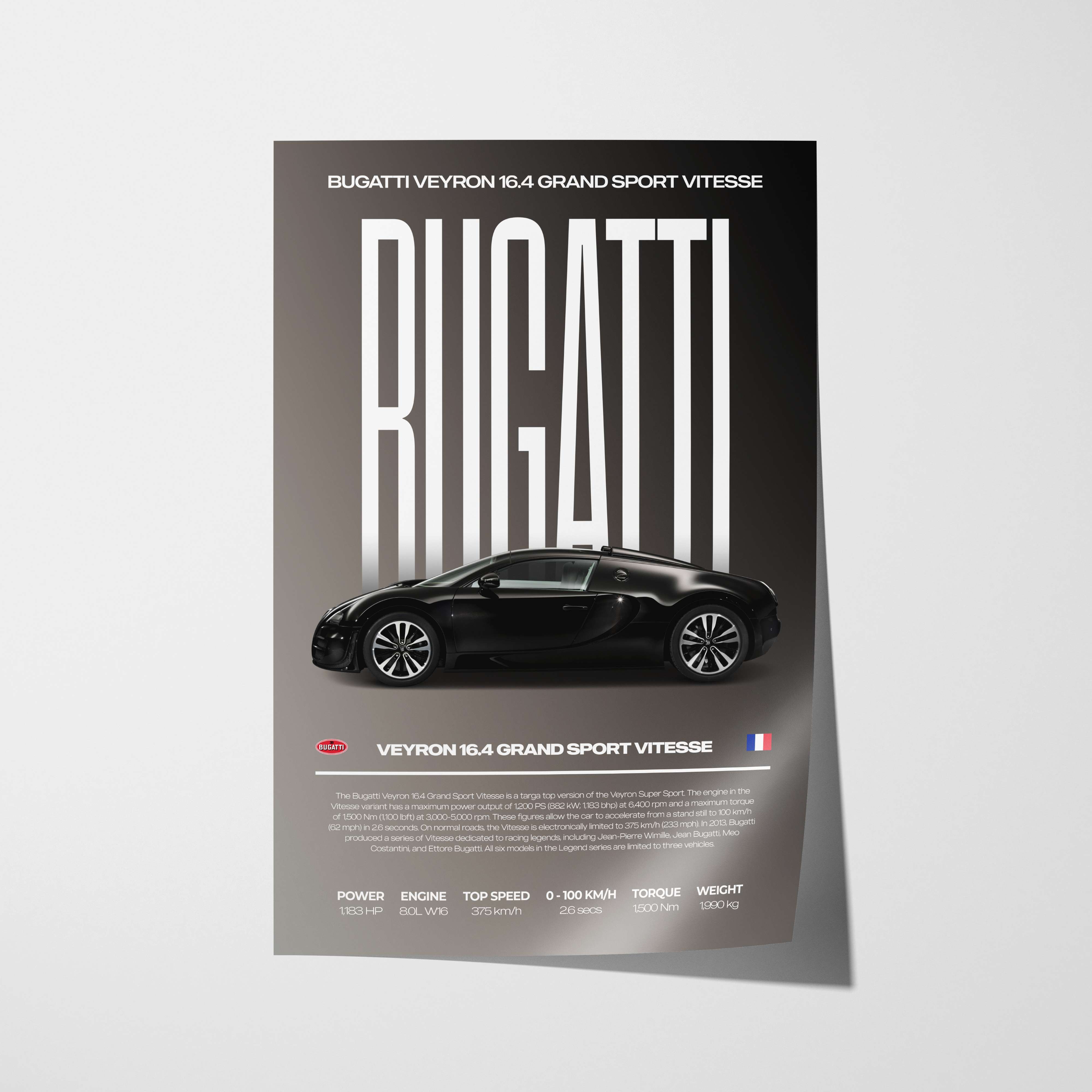 Bugatti Veyron Poster