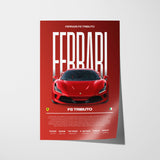 Ferrari F8 Tributo Poster