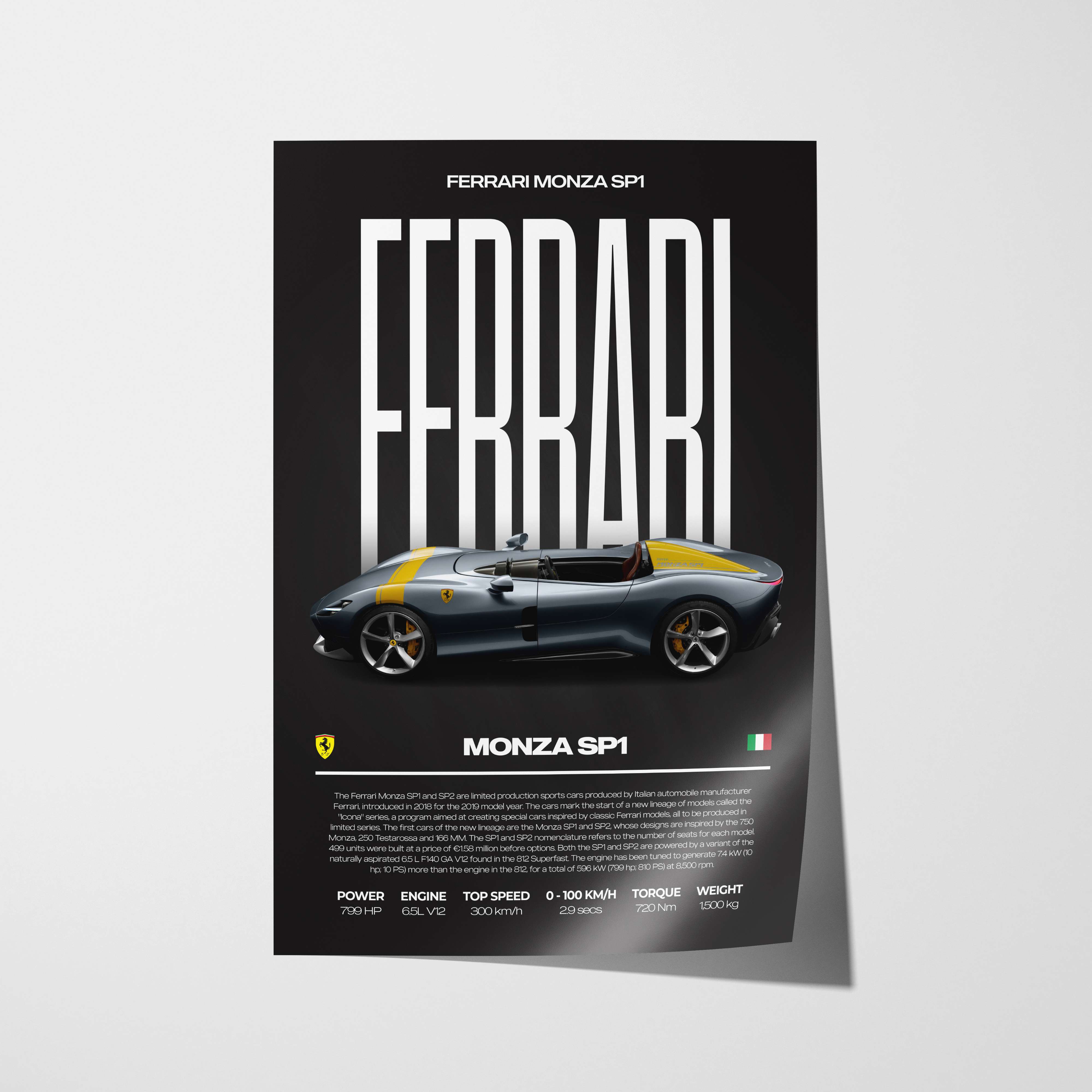 Ferrari Monza SP1 Poster