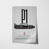 P1 Car Poster