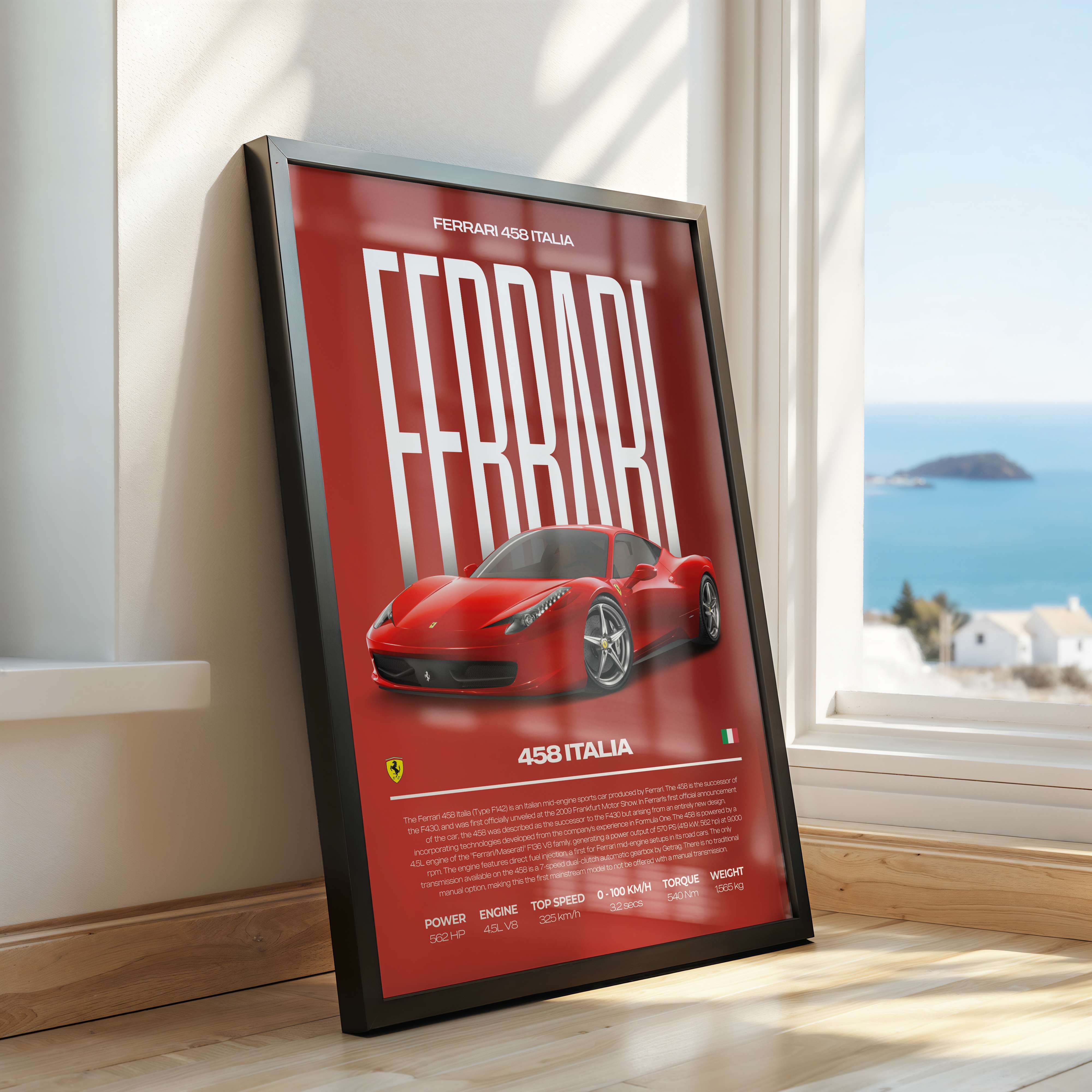 Ferrari 458 Italia Poster