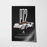 Tomaso P72 Car Poster