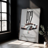 Tomaso P72 Car Poster