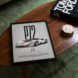 Tomaso P72 Car Poster