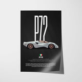 Tomaso P72 Car Poster