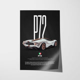 Tomaso P72 Car Poster