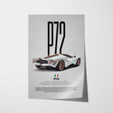 Tomaso P72 Car Poster