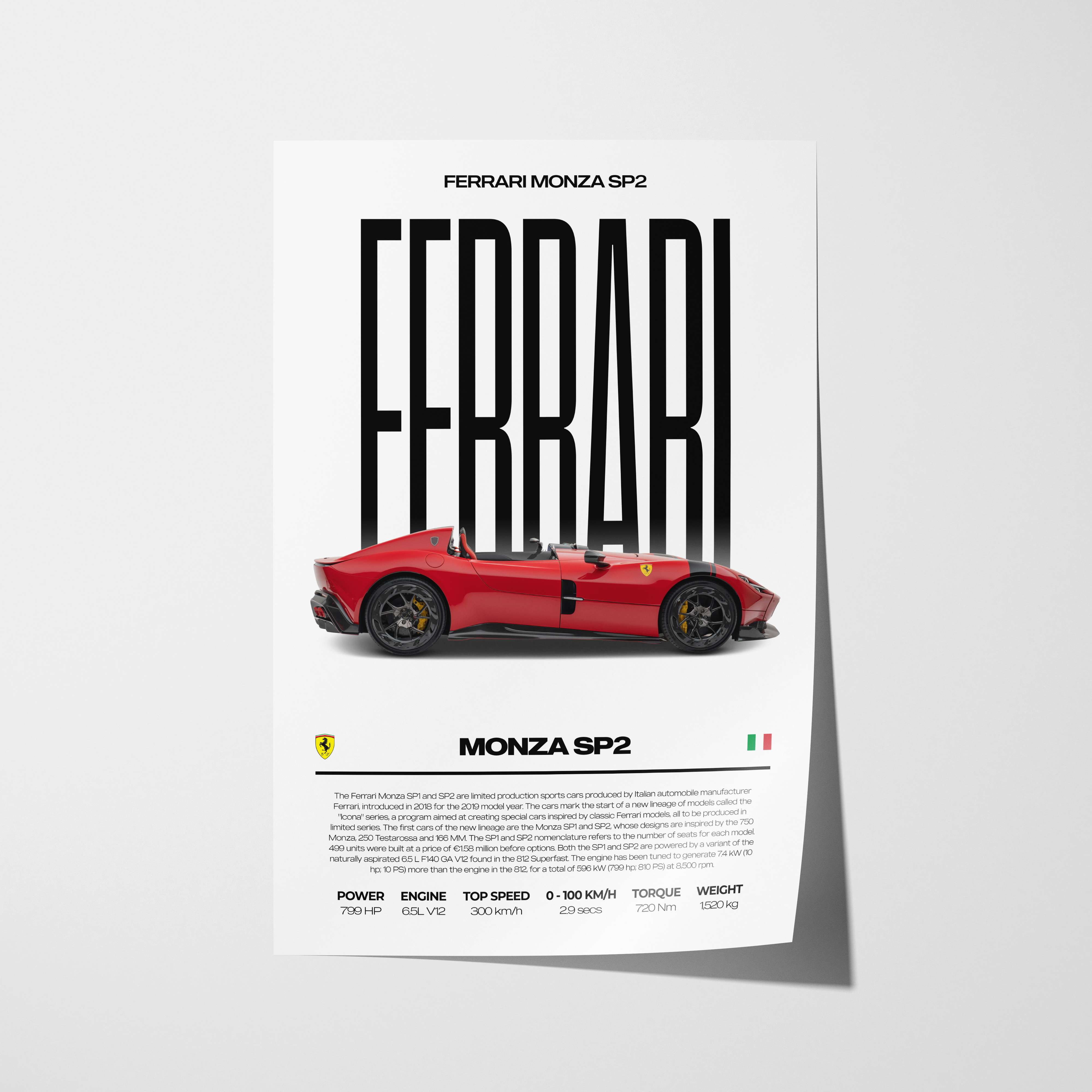 Ferrari Monza SP2 Poster