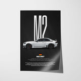 M2 G87 Car Poster
