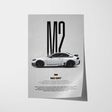 M2 G87 Car Poster