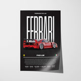 Ferrari F40 LM Poster