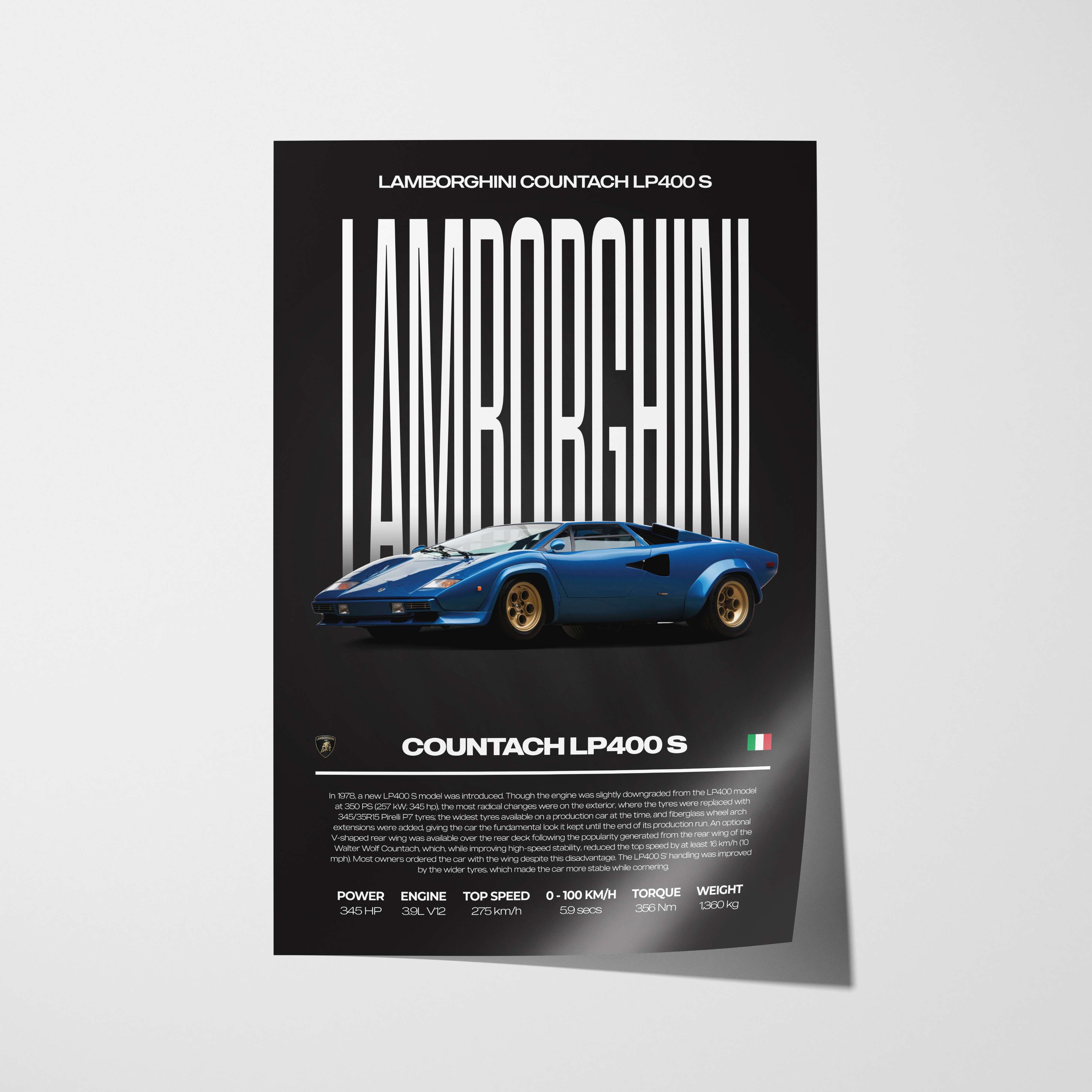 Lamborghini Countach LP400 S Poster