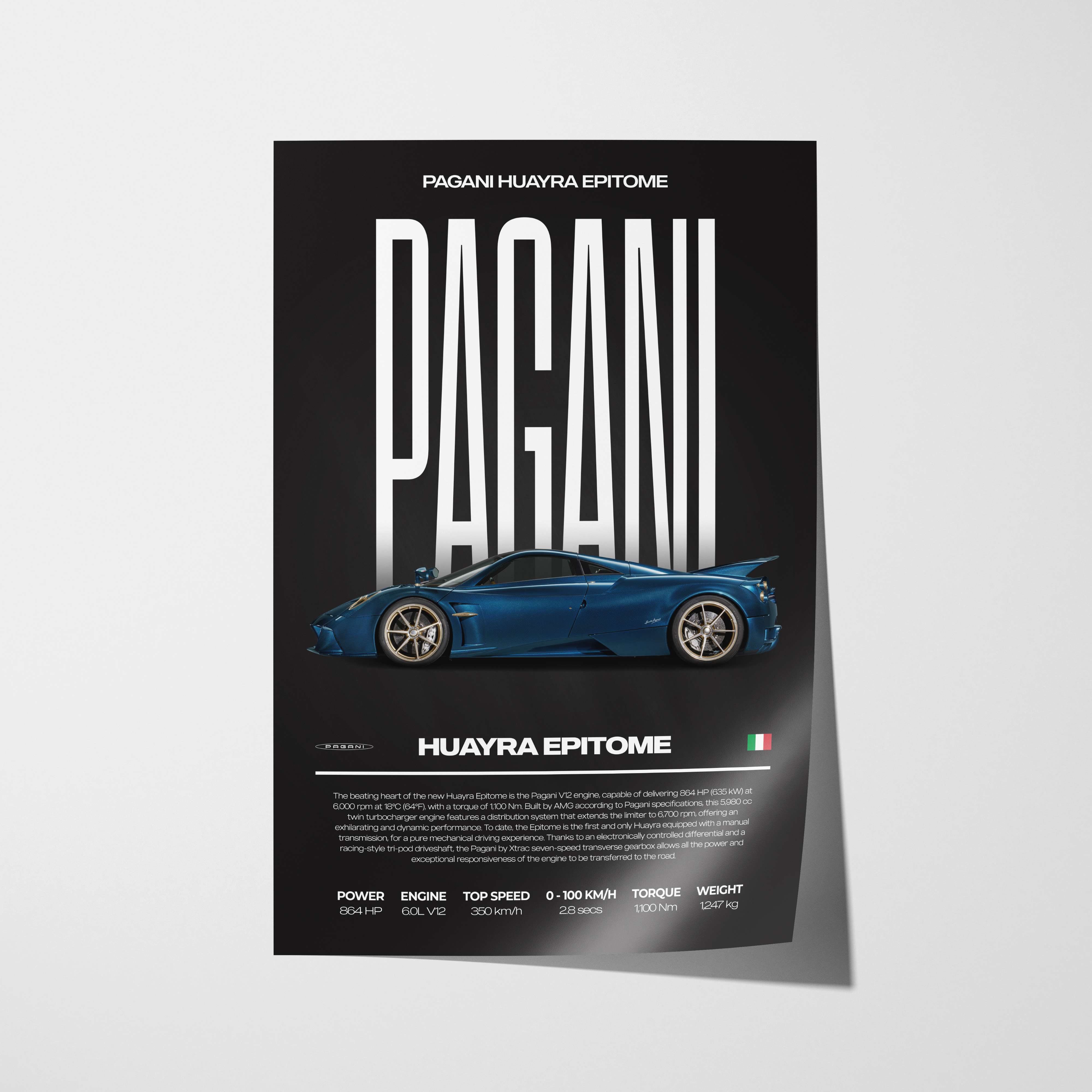 Pagani Huayra Epitome Poster