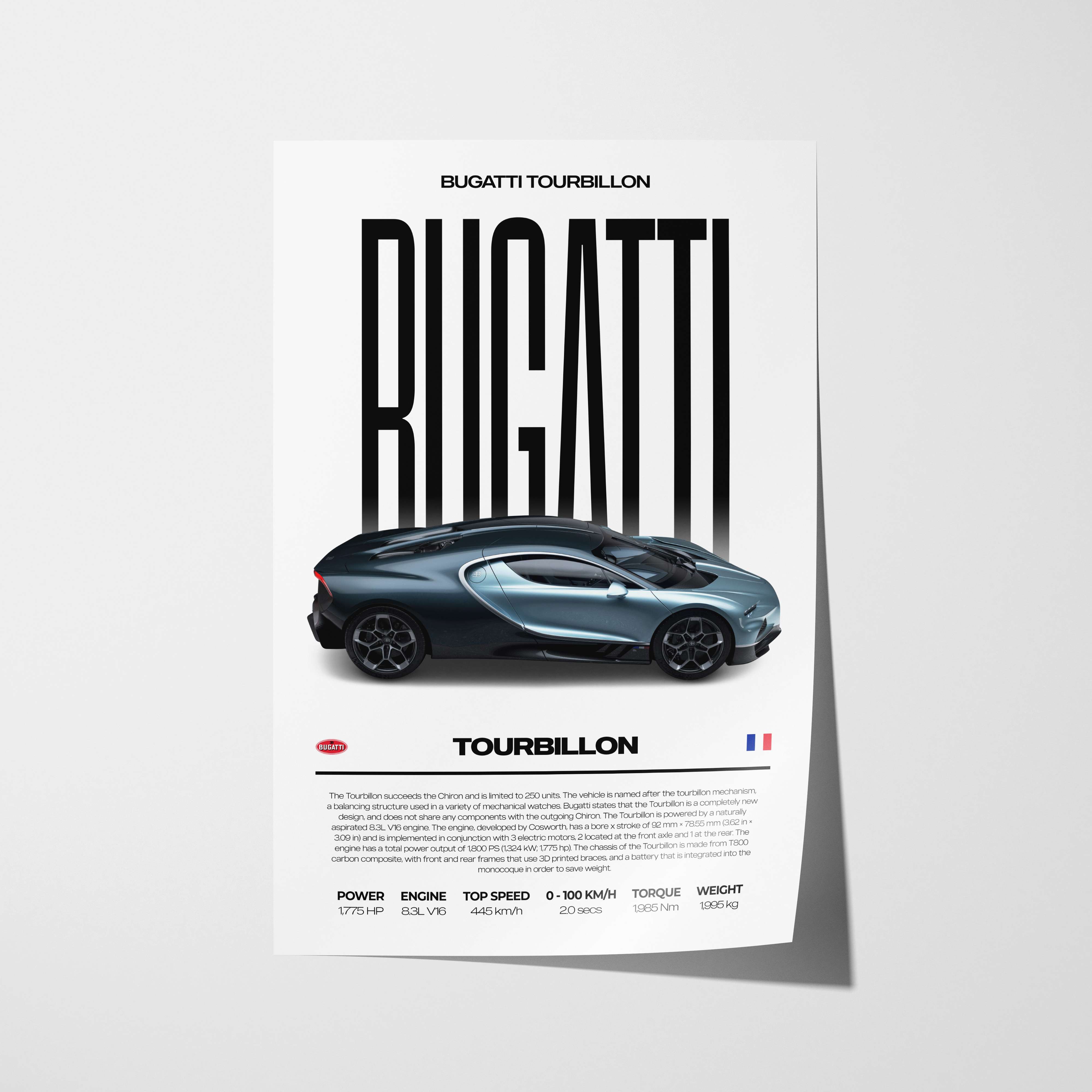 Bugatti Tourbillon Poster