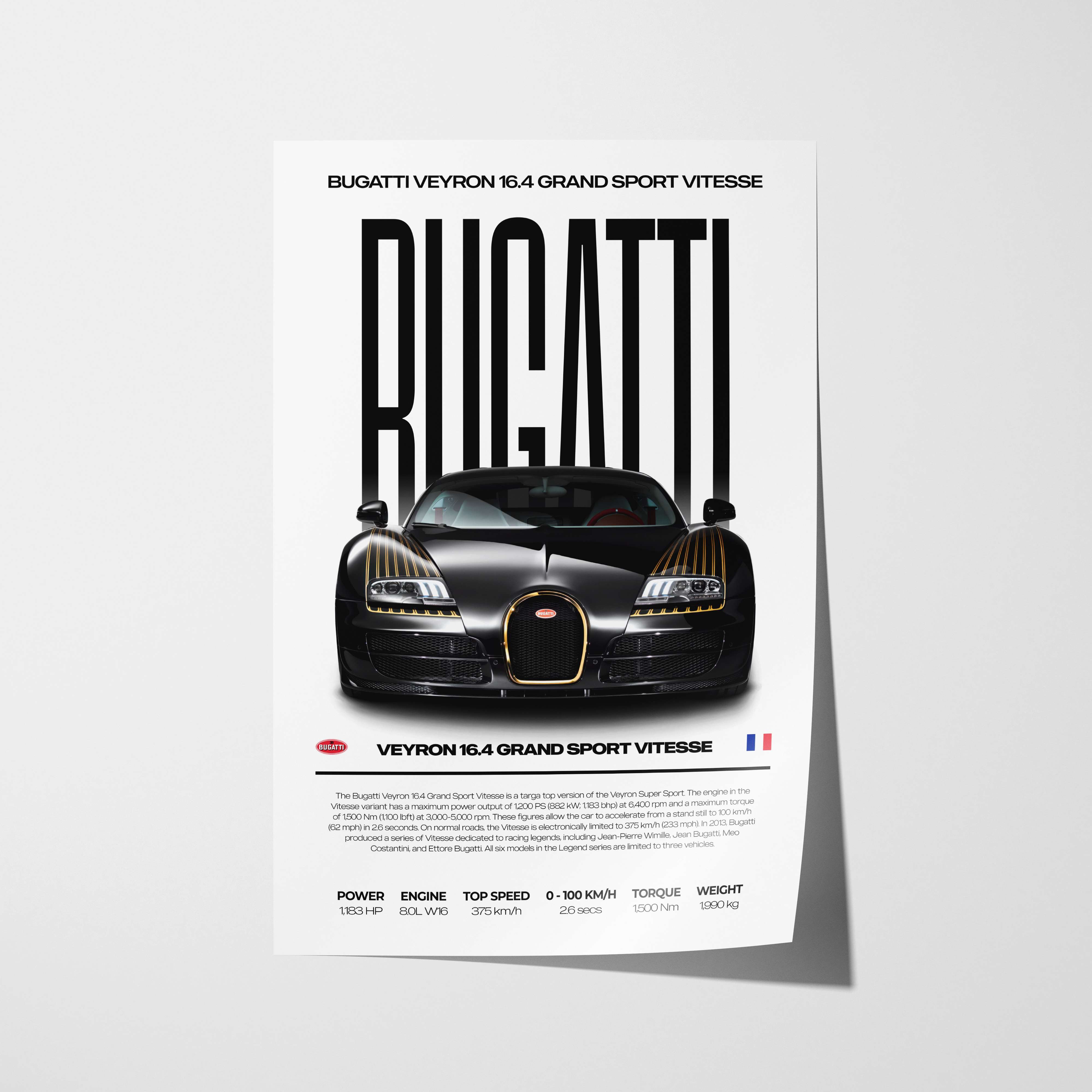 Bugatti Veyron Poster