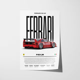 Ferrari F40 LM Poster