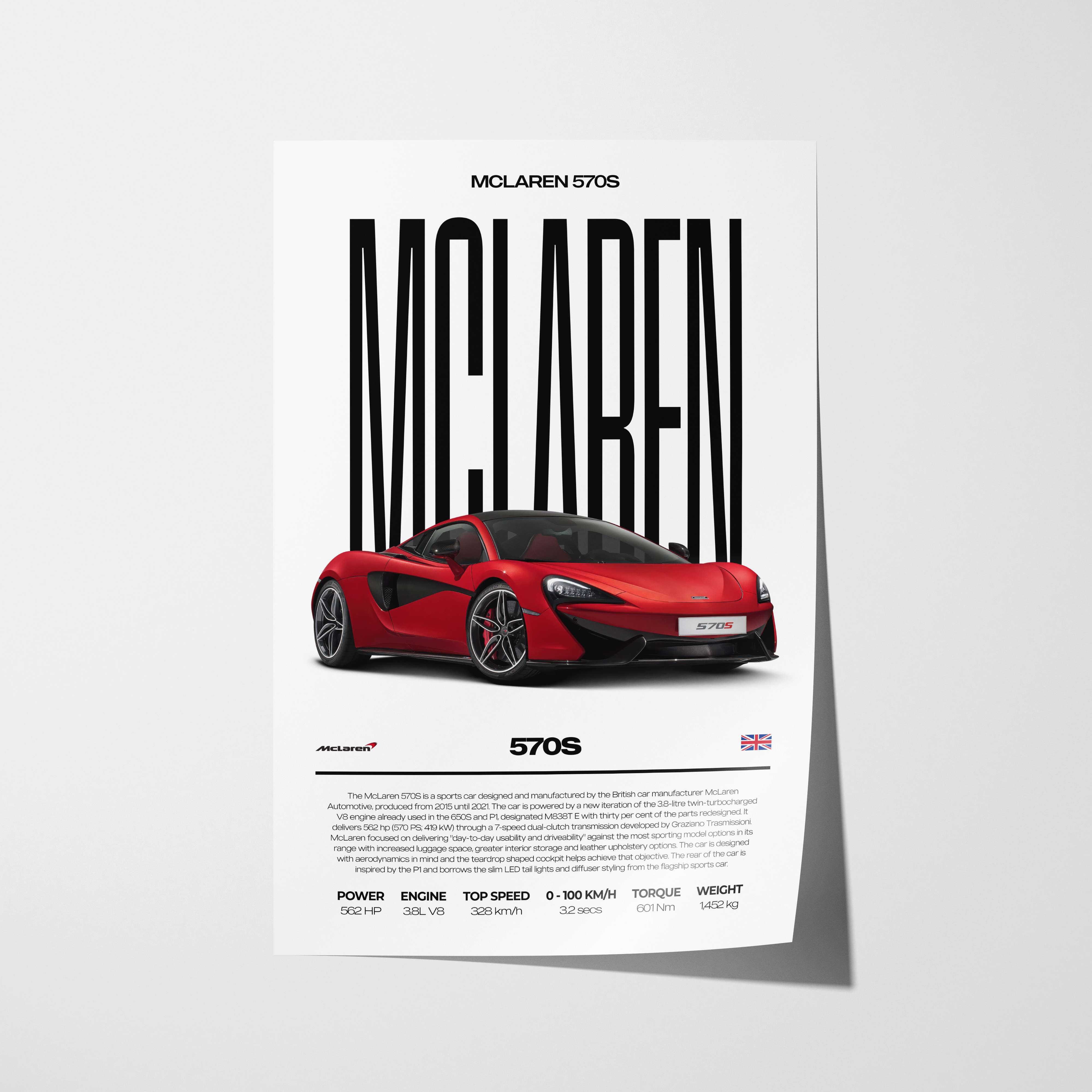 McLaren 570S Poster