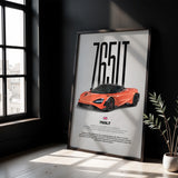 765LT Car Poster