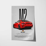 M2 G87 Car Poster