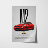 M2 G87 Car Poster