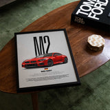 M2 G87 Car Poster