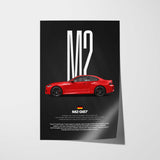 M2 G87 Car Poster