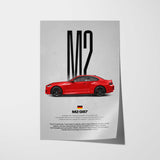 M2 G87 Car Poster