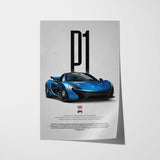 P1 Car Poster
