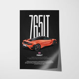 765LT Car Poster