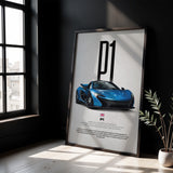 P1 Car Poster