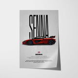Senna Car Poster