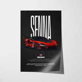 Senna Car Poster