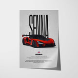 Senna Car Poster