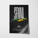 Senna Car Poster