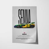 Senna Car Poster