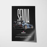 Senna Car Poster