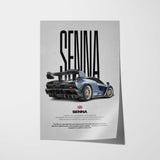 Senna Car Poster