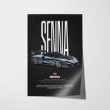 Senna Car Poster