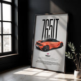 765LT Car Poster