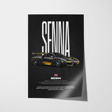 Senna Car Poster
