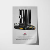 Senna Car Poster
