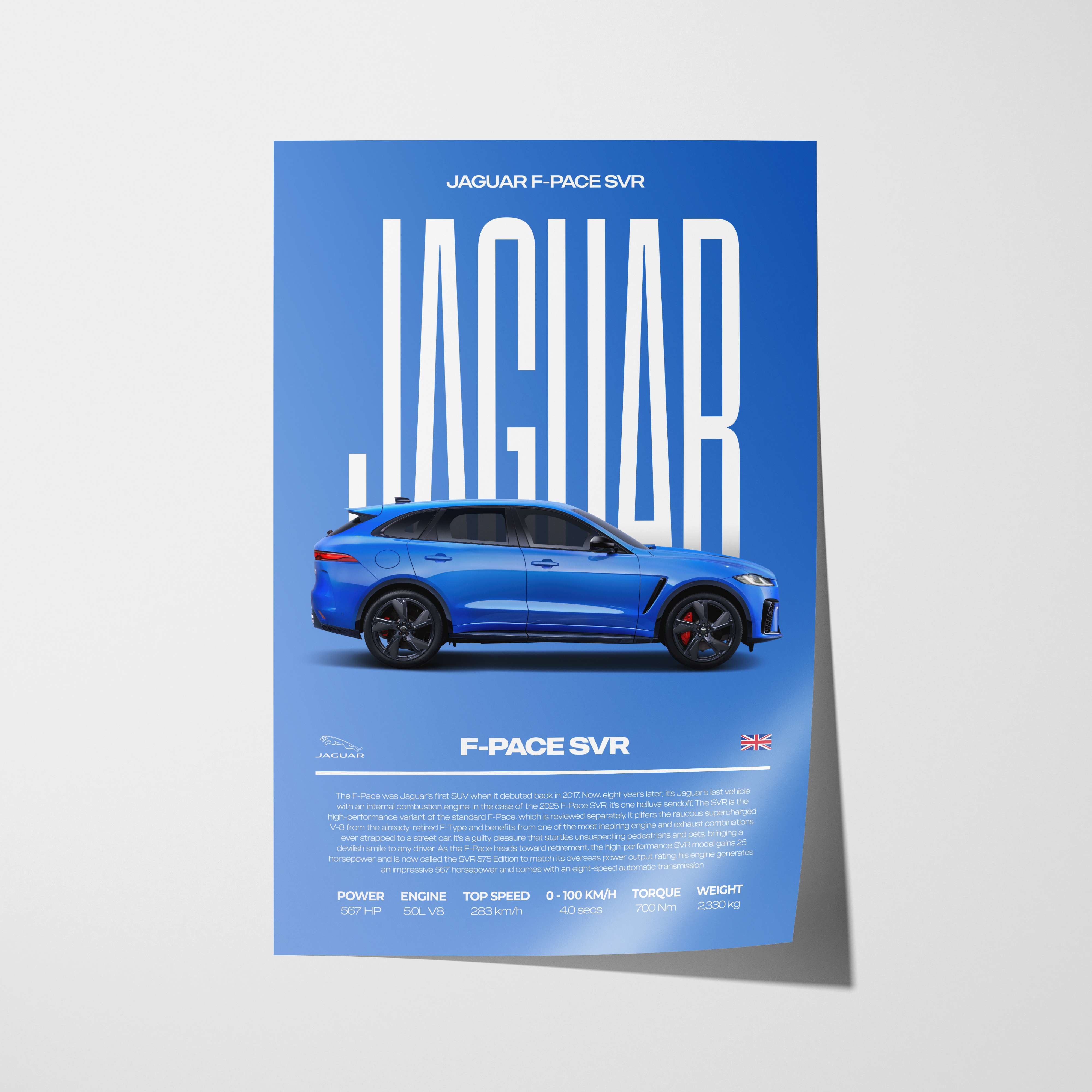 Jaguar F-Pace SVR Poster