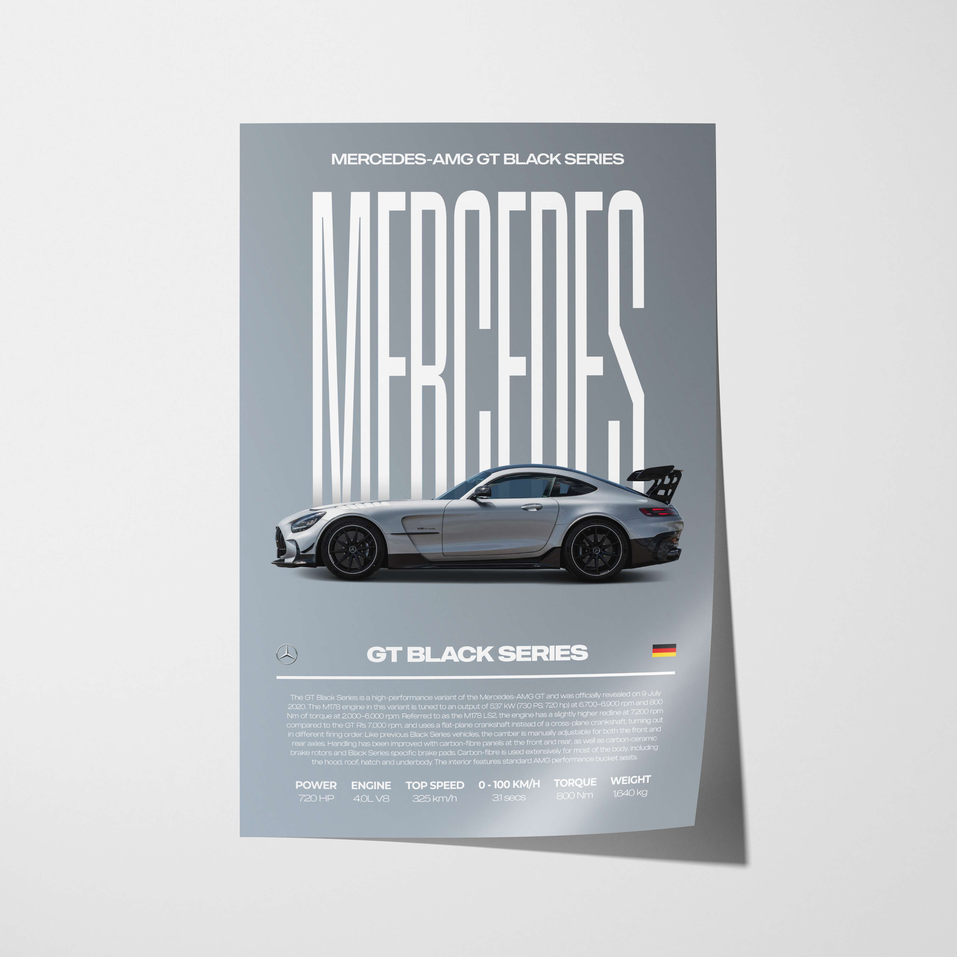 Mercedes-AMG GT Black Series Poster