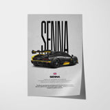 Senna Car Poster